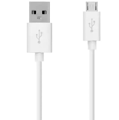 Picture of USB To micro usb Type B charging data Short Cable for Power Bank - White