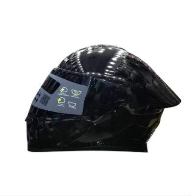 Picture of AEROSTAR AXTER Full Face Glossy  Helmet ISI And Dot Certified (Black)