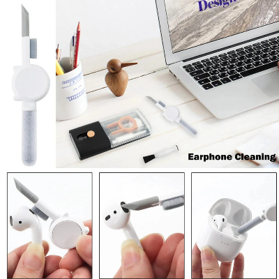 Picture of 10 in 1 Computer Cleaning Kit Camera Tablet Mobile airbuds keyboard Microfiber Screen Cleaner Tools Earphone Cleaning Brush Keycap Puller Card Taking