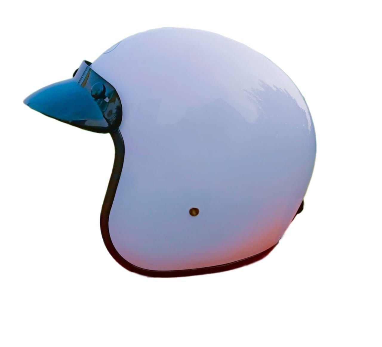 Picture of Studds Jetstar open Face Cap style Olive Green Colour Helmet (White)