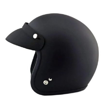 Picture of Studds Jetstar Open Face Cap  Black Colour Helmet For Riding Bike (Black)