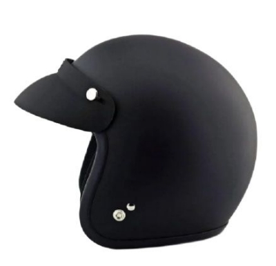 Picture of Studds Jetstar Open Face Cap  Black Colour Helmet For Riding Bike (Black)
