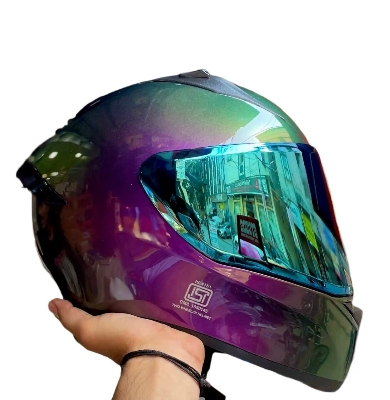 Picture of Bolt Glossy Dual Tone Violet full face helmet with dual certification (Violet)