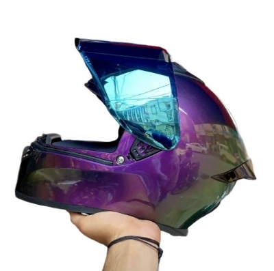 Picture of Bolt Glossy Dual Tone Violet full face helmet with dual certification (Violet)