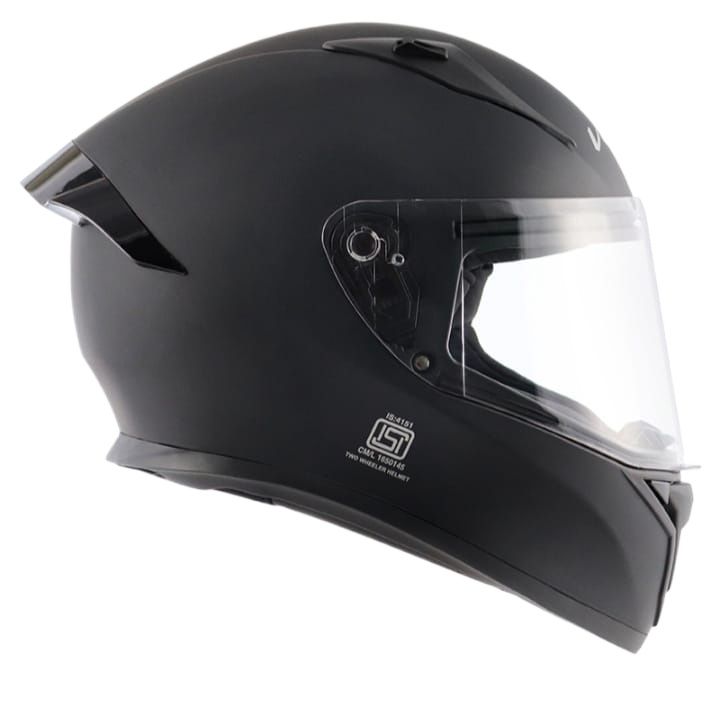 Picture of Bolt Matt Black full face helmet with dual certification (Matte Black)