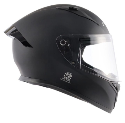 Picture of Bolt Matt Black full face helmet with dual certification (Matte Black)