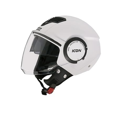 Picture of Studds  ICON HELMET - OPEN FACE Cetified Best Quality Helmet (White)