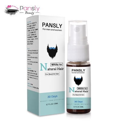 Picture of PANSLY Restore White Beard Hair to Natural Color Spray for Men Women Hair Care Herbal Cure Treatment Tonic Growth Serum