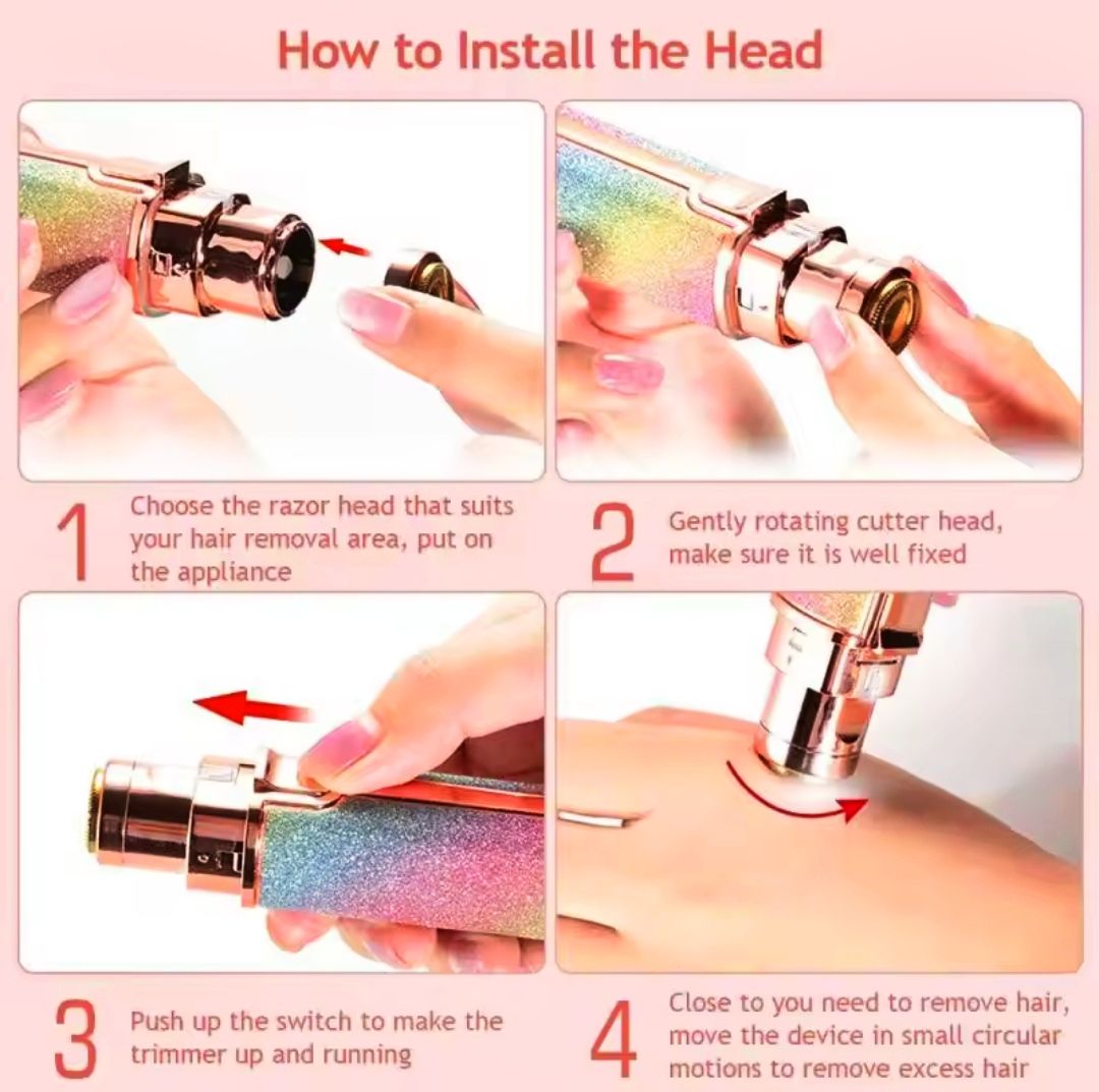 Picture of New Blawless 2-in-1 Lady Shaver Flawless Eyebrow Trimmer for Women