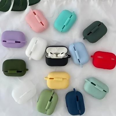 Picture of Soft Silicone Bluetooth Headphone Cover Carrying Case 10pic