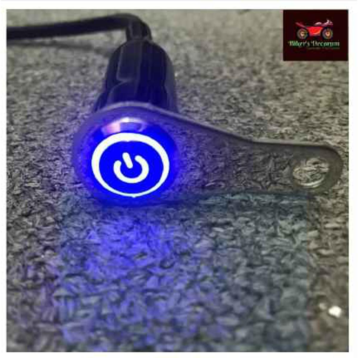 Picture of Dc12V Universal Motorcycle Dc12V Waterproof Stainless Steel Headlight Fog Light Handlebar Adjustable Mount Push Button On-Off Lighting Switch - Bike Accessories