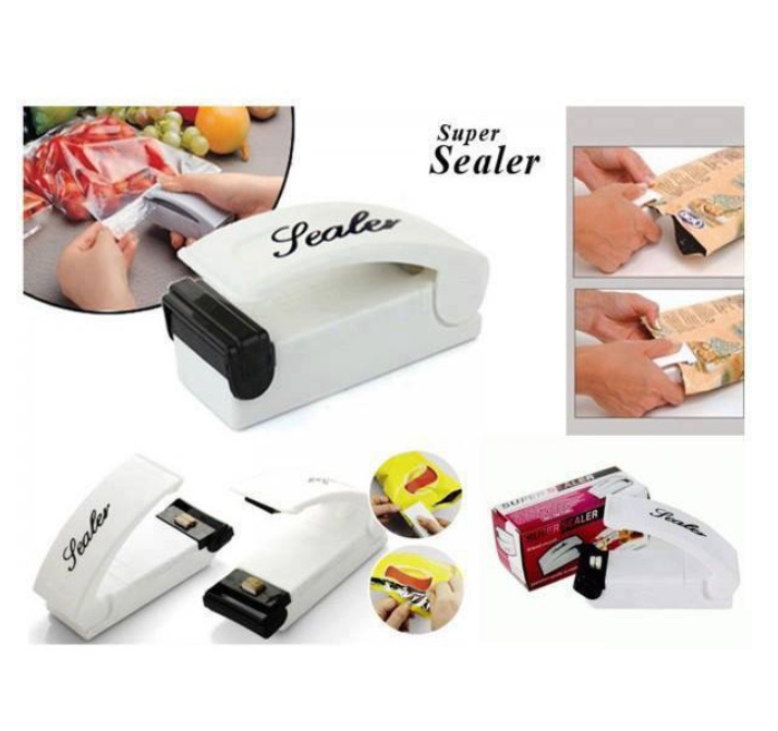 Picture of Mini Snack Sealer Small Household Bag Sealer Portable Hand Pressure Heat Sealer Plastic Bag Sealer Battery Not Include