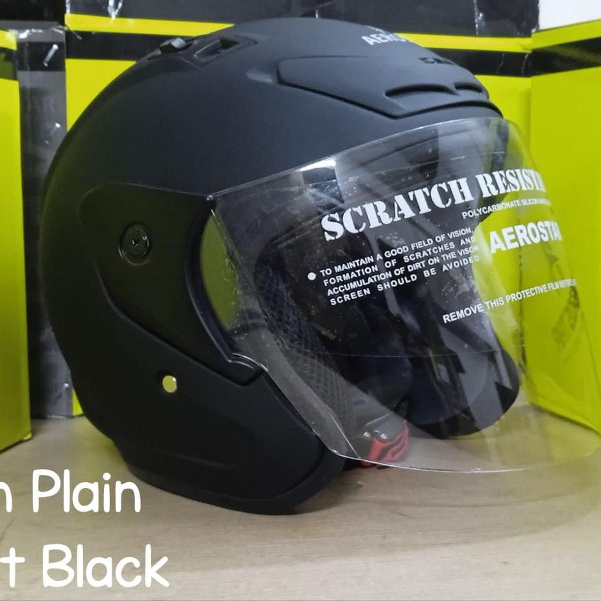 Picture of X-TON PLAIN MATT BLACK  CERTIFIED HELMET (Black)