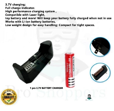 Picture of Universal Charger 3.7 Volt BATTERY CHARGER for 18650 Battery for laser light , fan , toys, trimmer etc