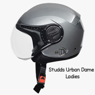 Picture of Studds Urban Dame Ladies Half Face Certified Helmet (Grey)