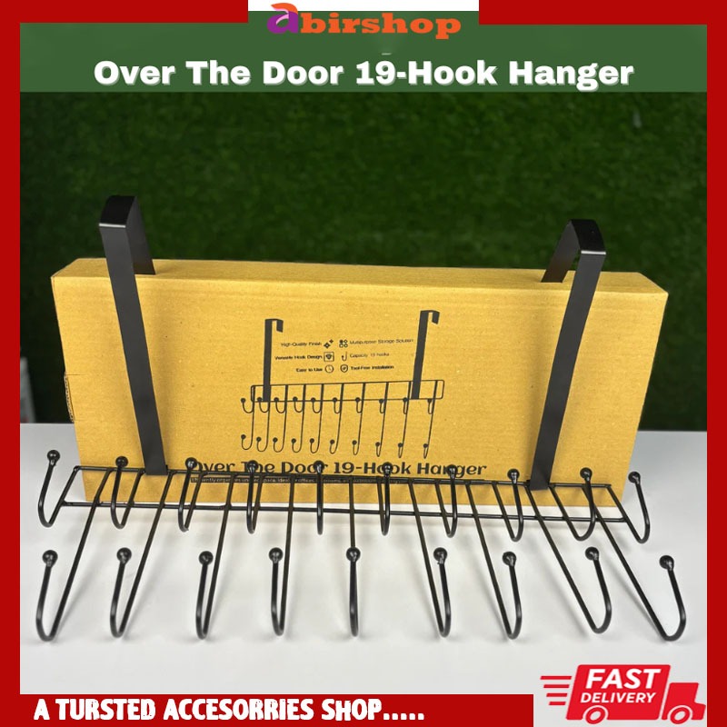 Picture of Over The Door 19-Hook Hanger Magic Door Hanger 19 Hooks 2 Step space saver