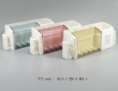 Picture of Toothbrush holder punch-free modern minimalist rack wall-mounted toothbrush holder bathroom creative home family of four-1 Pcs