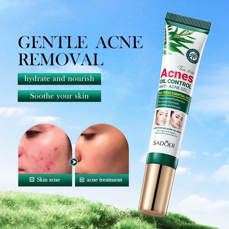 Picture of SADOER Tea Tree Acne Oil Control Face Gel Anti-Acne Hydrating Moisturizing Gel 20g