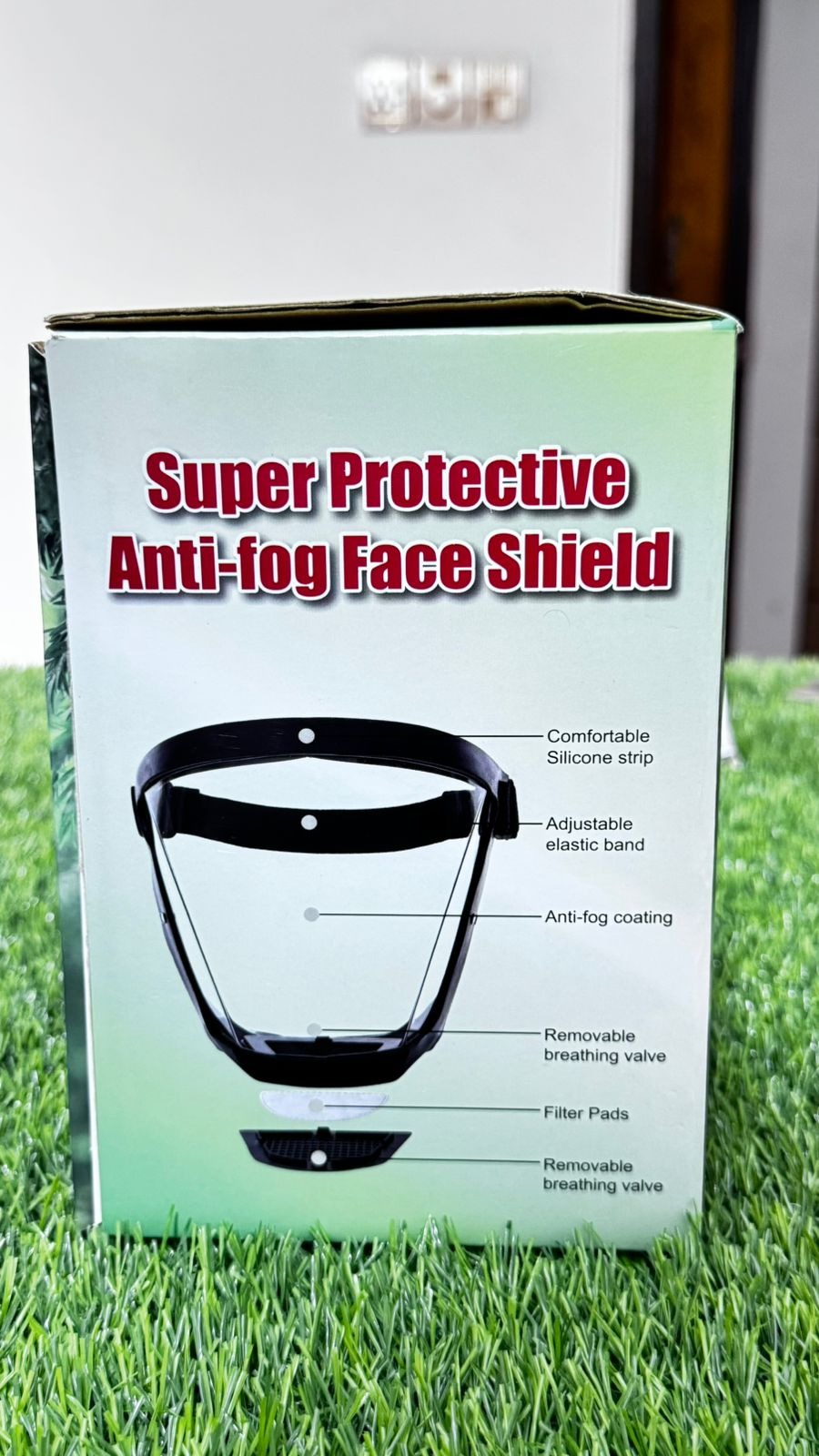 Picture of Full Face Shield Protection Face Cover Oil-splash Proof Mask With Filters Motorcycle Bicycle Cycling Dusting Mask Kitchen Tool