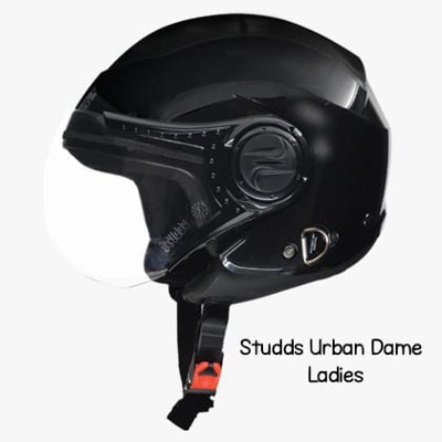 Picture of Studds Urban Dame Ladies Half Face Certified Helmet (Black)