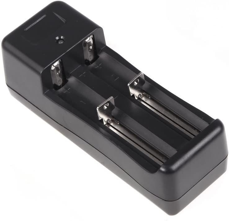 Picture of 3.7V 18650 Universal Double Li-ion Rechargeable Battery Charger ABS material Input: AC100-240V 47-63Hz