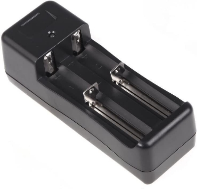 Picture of 3.7V 18650 Universal Double Li-ion Rechargeable Battery Charger ABS material Input: AC100-240V 47-63Hz