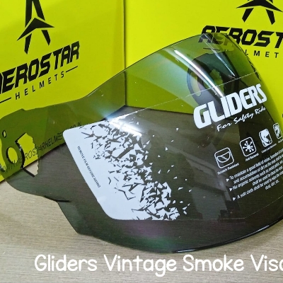 Picture of Gliders Vintage Helmet Smoke Visor (Black)