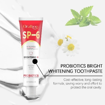 Picture of Oralhoe SP-6 Super Probiotic Bright White Toothpaste - 120g/4.23oz