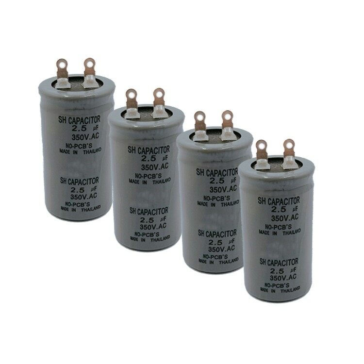 Picture of SN Capacitor 2.5 uF 3.5 uF 350V AC Start Run Axial Metallized Polypropylene Film Capacitor for Fan, micro water pump, cleaning machine Capacitor