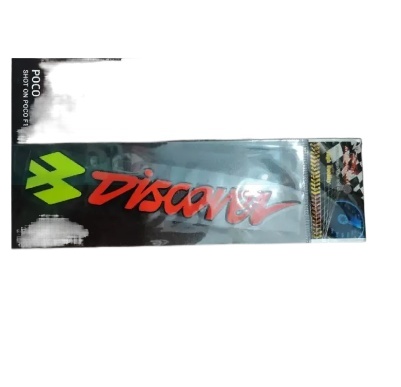 Picture of DISCOVER LOGO Reflective Emblem Decal Car Bike Sticker Logo (5x5 Inch) (Red)