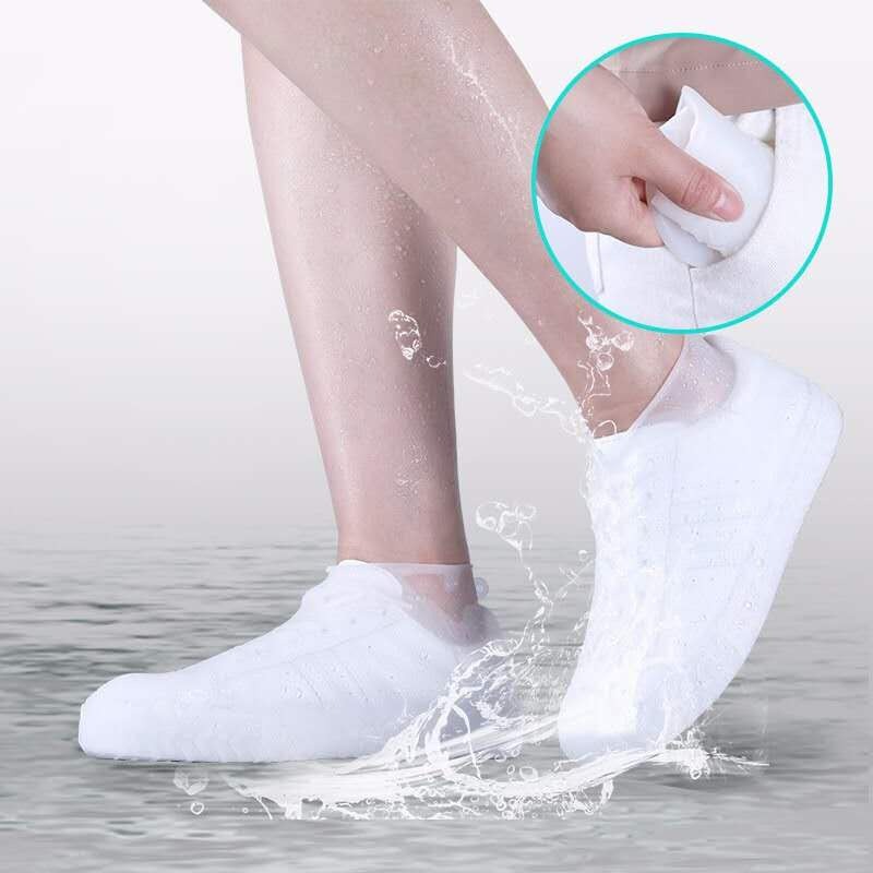 Picture of Resuable Shoe Rain Cover Waterproof Unisex Shoes Silicone Dust Cover anti-slip Boots for Male Female