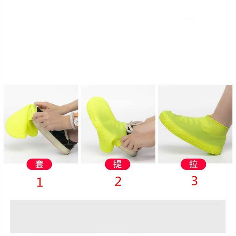 Picture of Resuable Shoe Rain Cover Waterproof Unisex Shoes Silicone Dust Cover anti-slip Boots for Male Female