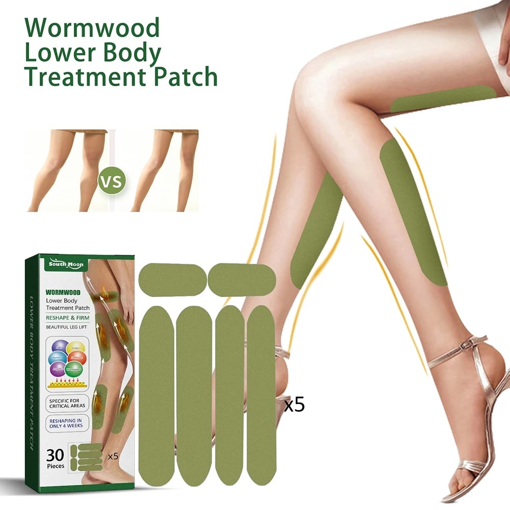 Picture of 30pcs Wormwood Slimming Slim Patch Breathable Fat Burning Slimming Stickers Different Sizes Burn Fat Lose Weight for Body Patch