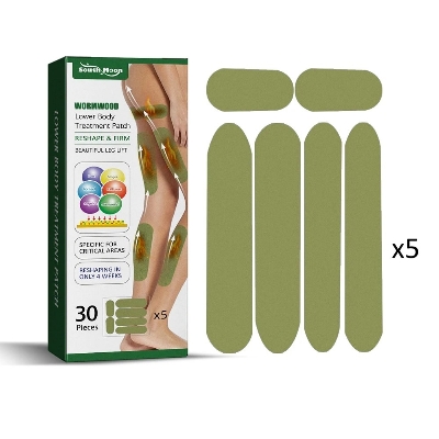 Picture of 30pcs Wormwood Slimming Slim Patch Breathable Fat Burning Slimming Stickers Different Sizes Burn Fat Lose Weight for Body Patch