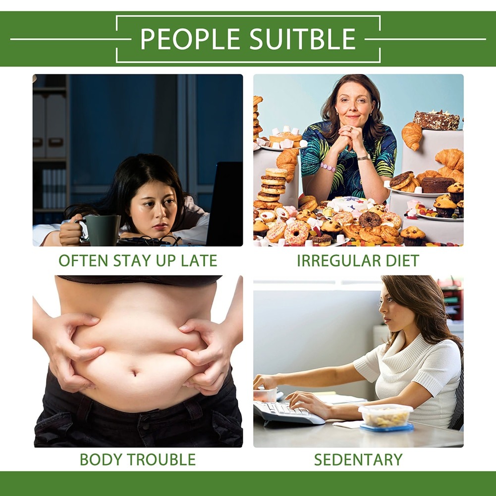 Picture of 30pcs Wormwood Slimming Slim Patch Breathable Fat Burning Slimming Stickers Different Sizes Burn Fat Lose Weight for Body Patch