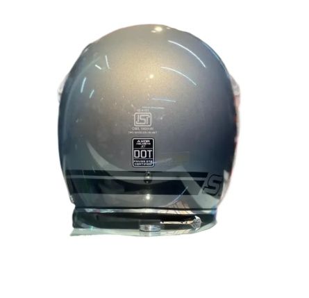 Picture of Axor Retro Jet Sportz  Silver ISI and DOT Certified Glossy Open Face Helmet (Silver)