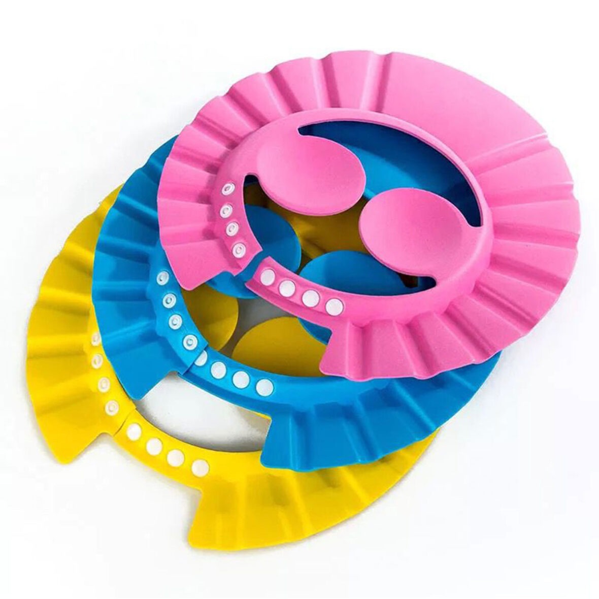 Picture of Baby Bath Head Cap for Bath I Baby Shower Protection- Multicolor