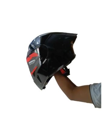 Picture of Steelbird SBA 20 Modular Glossy Black Certified Helmet (Gloss Black)