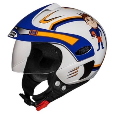 Picture of Studds Marshall Kids Helmet In BD For Adventure Kids 2 year to 5 years Baby Helmet (White Blue)