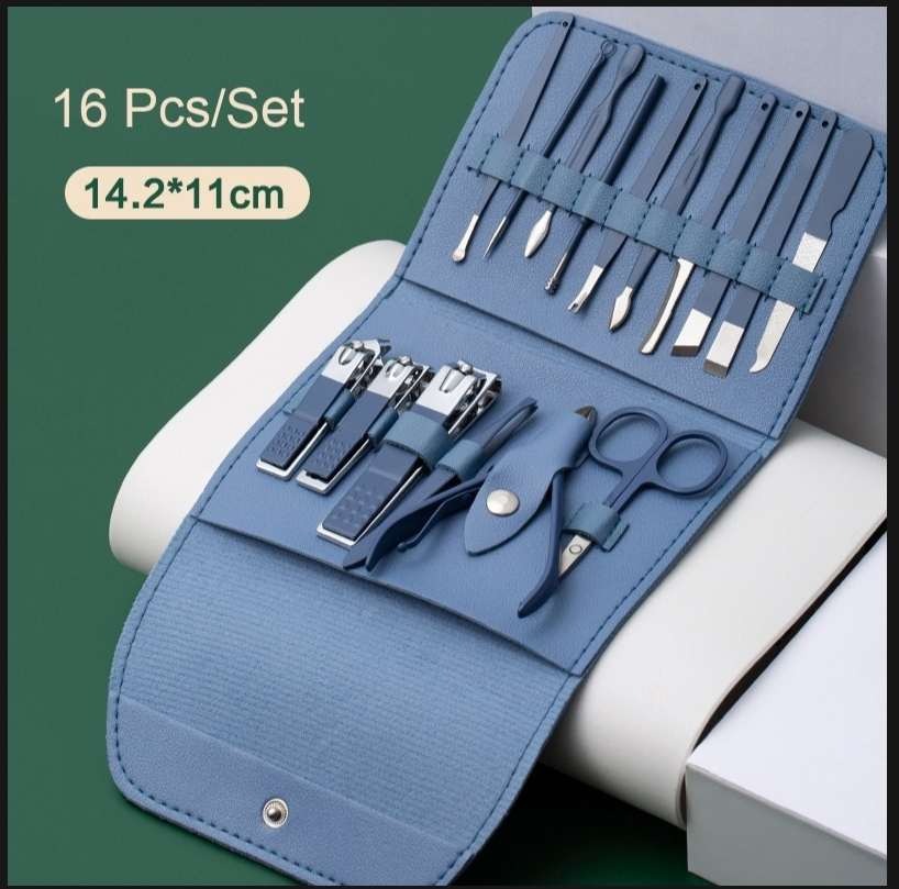 Picture of 16 Pcs Set Manicure Tool Set Pedicure Manicure,16pcs ar nail cutter set