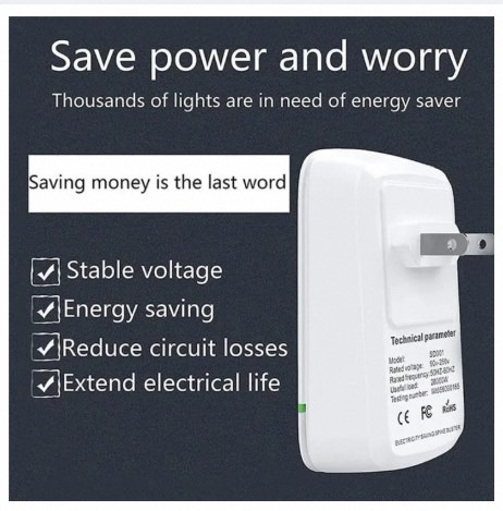 Picture of Power Saver Energy Saver Device, 6 Pack Smart Power Saver Pro Electricity Saving Box for Household Office Market US Plug