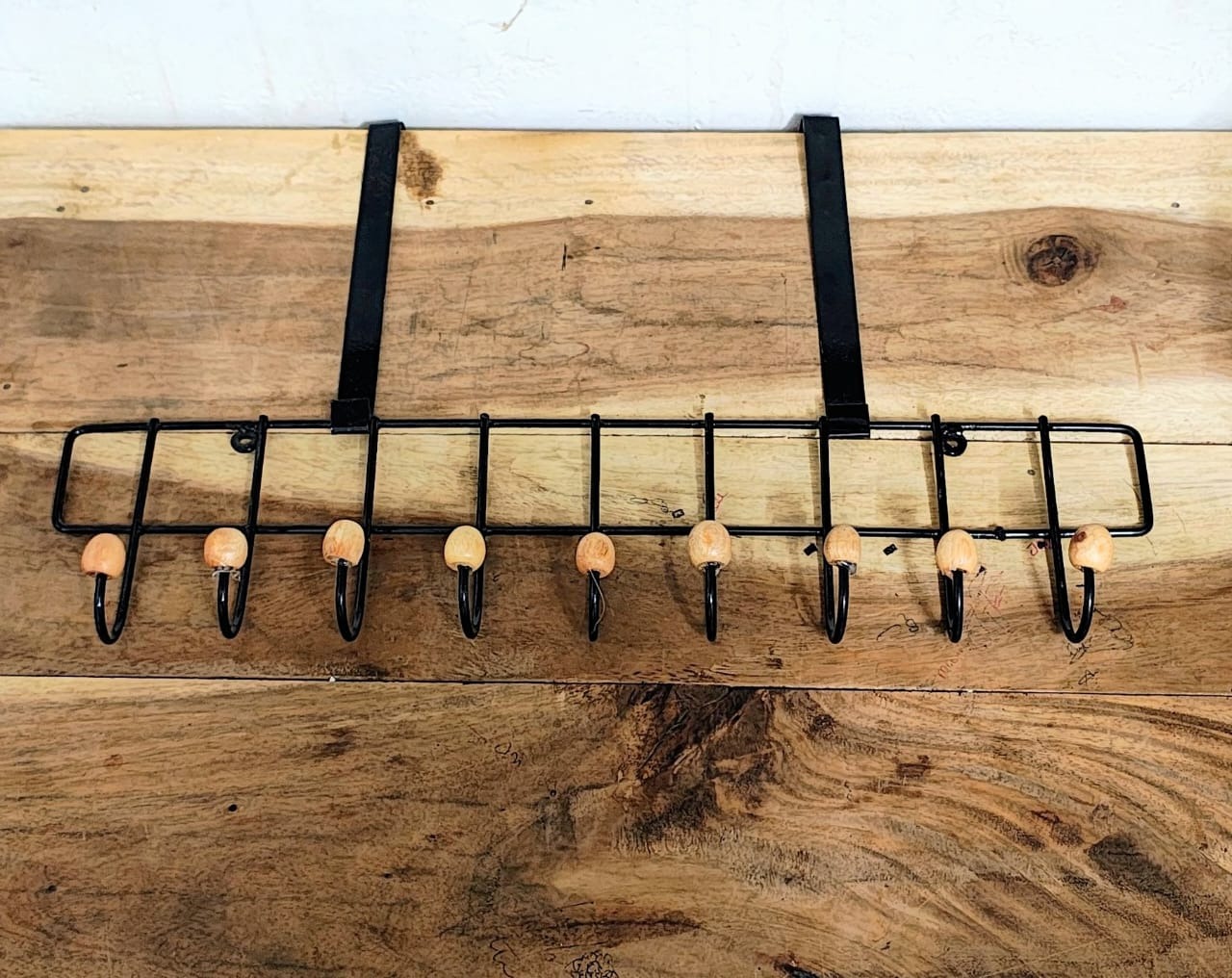 Picture of 10 Hooks Magic Door Hanger space saver,New Styllish Over The Door  Hook Hanger, Home Decoration, Cloth Hanger.