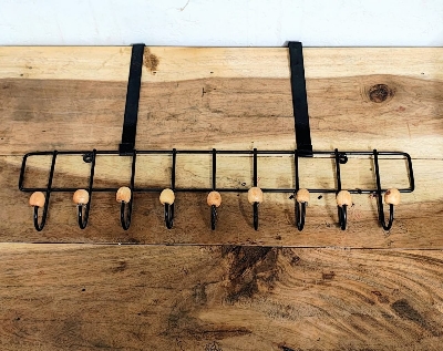 Picture of 10 Hooks Magic Door Hanger space saver,New Styllish Over The Door  Hook Hanger, Home Decoration, Cloth Hanger.