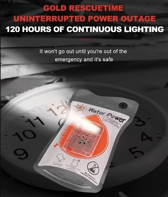 Picture of New Salt Water Lamp Emergency Light - 120 Hours Portable Emergency Lights - Salt Water LED Lamp for Night Fishing, Camping, Travel Or Emergency Situation