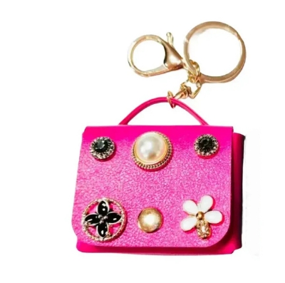 Picture of Mini Owl Coin Purse Ladies Key Chain Charm Headphone Bag For Apple Airpods Pro and pro 2nd Gen, joyroom T03s Pro cover, Airpods 4 Pro2 3 2and1 Headphone Bag Wallet PU Leather Keychain (Headphone not included)