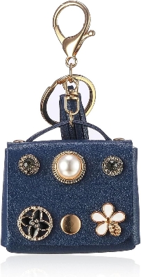 Picture of Mini Owl Coin Purse Ladies Key Chain Charm Headphone Bag For Apple Airpods Pro and pro 2nd Gen, joyroom T03s Pro cover, Airpods 4 Pro2 3 2and1 Headphone Bag Wallet PU Leather Keychain (Headphone not included)