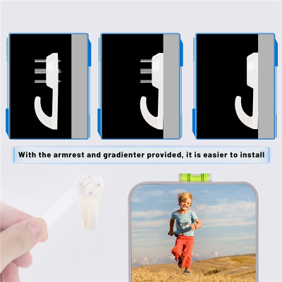 Picture of 2Pcs Mini Powerful Tracelss Wall Mounted Hanging Nail Hooks Removable Hanger Picture Hangers, Concrete/Plaster/Hard Wall Hooks, for Hanging Pictures, Tapestries, Clocks and Heavier Weights, Router Stand Hanger