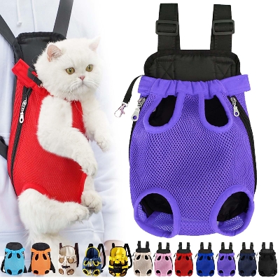 Picture of Small Dog Cat Backpack Breathable Puppy Carrier Bag Large Capacity Foldable Creative Solid Color Portable for Small Dogs Cats