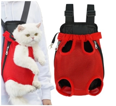 Picture of Small Dog Cat Backpack Breathable Puppy Carrier Bag Large Capacity Foldable Creative Solid Color Portable for Small Dogs Cats