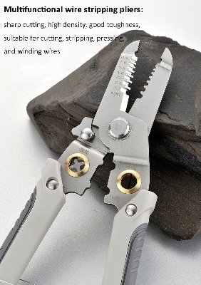 Picture of Premium  Multifunctional Wire Stripper, Crimper & Cable Cutter Pliers – Premium Stainless Steel Electrical Wire Stripping Tool | Professional Electrician’s Choice for Accuracy & Durability Premium Multifunctional Wire Stripper, Crimper & Cable Cutter Plie